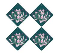 Car Air Freshener 4 Pcs Hanging Scented Cards for Wardrobe Lavender Aromatherapy Tablets Rearview Mirror Pendant Car Fresheners Long Lasting Fragrance Aromatherapy Pendant