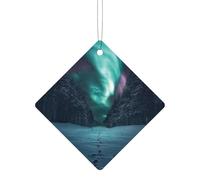 Car Air Freshener Card, Rearview Mirror Fragrance Pendant - Car Decoration Scent Tablet Air Freshener, Car Interior Use, Long Lasting Scent, Car Accessories for Rearview Mirror