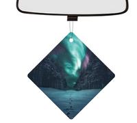 Car Air Freshener Card,Square Fragrance Cards Car Air Fresheners | Interior Decor Accessories, Long Lasting Scents for Rearview Mirrors