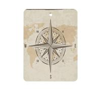 Car Air Freshener Cards Vintage Nautical Compass Old World Map Personalized Aromatherapys Fragrance Tablets Car Accessories