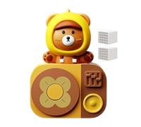 Car Air Freshener Clip, Long-Lasting Àroma, 4.5x4.2x6CM, Bear Car Air Outlet C-hàrm, Magnetic Diffuser, Easy Installation, For Travel Driver Men Women