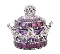 Car Air Freshener Crystal Crown Car Fragrance Diffuser Perfume Bottle Holder Ornament Interior Decor air freshener