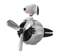 Car air freshener, cute pilot car air fresheners, Cartoon Pilot Automotive Diffuser, Rotating Propeller Automotive Air Outlet Fan, Creative Car Perfume Decoration Accessories(White)
