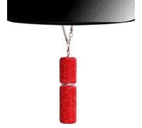 Car Air Freshener Diffuser Bottle, Oil Diffuser For Car - Cars Rearview Mirror Perfume Bottle, 5ml Portable Rearview Mirror Accessory, Refillable Rhinestone Air Freshener, 8.8x2.5cm Dimensions