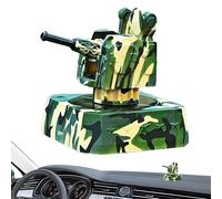 Car Air Freshener Diffuser | Car Air Freshener Diffuser with Solar Rotation | Cannon Shape Vehicle Interior Modern Fashion for Truck Caravan Minivan Dashboard Console