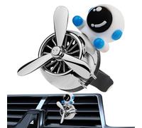 Car Air Freshener Diffuser, Car Diffuser Air Freshener Vent Clip, Cute Astronaut Rotating Propeller Aromatherapy Ornament for Automotive Travel Road Trip