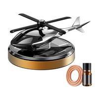 Car Air Freshener Diffuser - Helicopter Shape Dashboard Car Aromatherapy Diffuser | Dashboard Auto Decor Powered By Sunlight | Alloy & ABS Design With Oil For Long-Lasting Fragrance