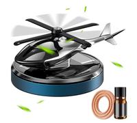 Car Air Freshener Diffuser - Helicopter Shape Dashboard Car Aromatherapy Diffuser | Dashboard Auto Decor Powered By Sunlight | Alloy & ABS Design With Oil For Long-Lasting Fragrance