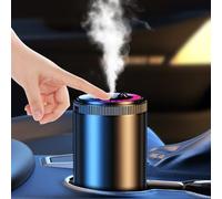 Car Air Freshener, Essential Oil Diffuser, Rechargeable Aroma Diffuser, 5 Levels Adjustable Intensity, Aluminium Alloy, Starry Top Light, Portable Scent Machine for Car Interior Travel