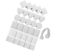 Car Air Freshener Felt Hanging Blank DIY Heat Transfer Pads | Set, round Heart Rectangle Shapes, White Felt Sheets, Ink Sublimation Compatible