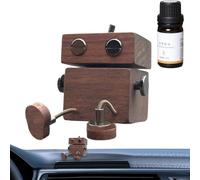 Car Air Freshener for Odors, Wooden Doll with Moving Feet for Car Air Freshener, Perfume Figurine and Aromatherapy to Eliminate Vehicle Odors for Men and
