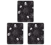 Car Air Freshener Halloween Goth Hanging Aromatherapy Tablets for Men Women 3 Pcs Square