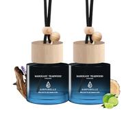 Car Air Freshener Hanging 2 Pack Car Air Fresheners Diffuser - Citrus Musk Fragrance Oil Air Diffuser for Car, 45+ days Long Lasting Fragrance, Two 0.27 FL OZ/8ML Made in USA Car Air Fresheners