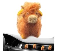 Car Air Freshener - Highland Cows Car Oil Diffuser, Scottish Cow Car Air Freshener | Cute Highland Cow Shape Car Perfume For