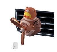 Car Air Freshener Holder - Creative Diffuser Clip for Refillable Perfume | Stylish Auto Accessory Rotating Propeller Home Decoration Scented Compact Dashboard Purifier