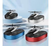 Car Air Freshener in Unique Aircraft Design Solar Powered Aroma Diffuser, Compact and Convenient for Freshening Your Space (Silver wind chimes)