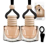 Car Air Freshener - Leather Musk Inspired Perfume Diffuser by Perfa | Luxury Fragrance - Long Lasting Freshness with Odour Eliminator Technology with Vent Clip - Great for Any Vehicle - Pack of 2