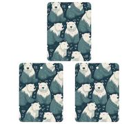 Car Air Freshener Polar Bear Pattern Hanging Aromatherapy Tablets for Men Women 3 Pcs Square