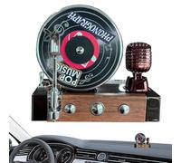 Car Air Freshener, Retro Record Player Car Air Freshener, Solar-Powered Aromatherapy Diffuser, Long Lasting Scent & 360 Degree Rotating Design Creative Dashboard Decoration For Vehicles Or Home Use