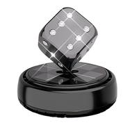 Car Air Freshener Scent Fan: Solar Powered Device, Rotating Dice, Car Mouldings | Long Lasting Odor Elimination Travel Accessory Fraganci