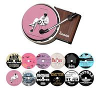 Car Air Freshener Set, 12 Pieces, Vinyl Album Cover Air Freshener,Car Fragrance Diffusers Clips in Retro Style Record Player Design (12PCS, fashion)