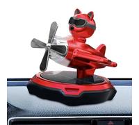 Car Air Freshener Solar Energy | Airplane Styling Rotation Perfume Diffuser,Eyeglasses Dog Aromatherapy Air Purifier for Car and Home, Vehicle Interior Scents Decor Accessories