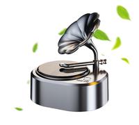 Car Air Freshener,Solar Energy Fragrance for Dashboard | Rotating Phonograph Long Lasting Air Freshener Decor for Car Interior Truck Home Studio Travel
