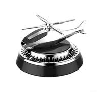 Car Air Freshener, Solar-Powered 360° Fragrance Diffuser with Magnetic Base, Floral Aroma, Long-Lasting Gardenia/Jasmine/Bergamot Scent for Vehicles(Silver)