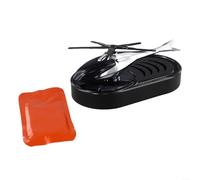 Car Air Freshener, Solar Powered Car Diffuser with Quiet and Efficient Rotation (Black)