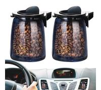 Car Air Freshener Vent Clip - 2 Pack Coffee Bean Car Diffuser, Vehicle Air Freshener Clip | Solid Car Fragrance Vent Clips, Vehicle Vent Clip Air Freshener,