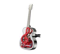 Car Air Freshener Vent Clips, Car Dashboard Ornaments, Guitar Shape Aromatherapy Diffuser, Music Themed Car Accessories Christmas Valentine's Day Gift for Women Men Music Lover (Red)