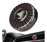 Car Air Freshener with LED, Luminated Car Scent Diffuser, Car Aromatherapy Sound Pickup Lamp, Car Vent Fragrance Clip, APP Remote Control, RGB Sound Voice Rhythm Ambient Pickup Lamp