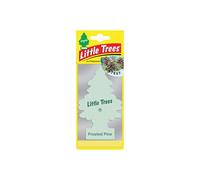 Car Air Freshener x2 Hanging Cardboard Frosted Pine - Little Trees MTR0088