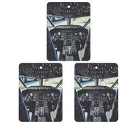 Car Air Fresheners 3 Pack Hanging Fresheners Airplane Cockpit Printed Rearview Mirror Aromatherapy Tablets Interior Bathroom Bedroom Decor Lavender Fragrance