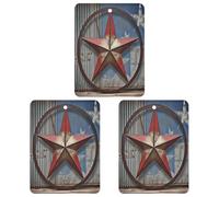 Car Air Fresheners 3 Pack Hanging Fresheners American Wastern Texas Star Printed Rearview Mirror Aromatherapy Tablets Interior Bathroom Bedroom Decor Lavender Fragrance