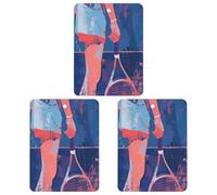 Car Air Fresheners 3 Pack Hanging Fresheners Holding A Tennis Racket Printed Rearview Mirror Aromatherapy Tablets Interior Bathroom Bedroom Decor Lavender Fragrance