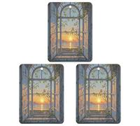 Car Air Fresheners 3 Pack Hanging Fresheners When The Sun Goes Down Printed Rearview Mirror Aromatherapy Tablets Interior Bathroom Bedroom Decor Lavender Fragrance