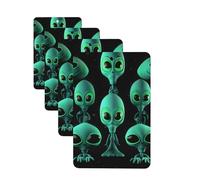 Car Air Fresheners 4 Pcs Air Freshener for Car Hanging Scented Cards Aliens Lavender Air Freshener Aromatherapy Tablets Hanging Fragrance Card for Rearview Mirror Accessories