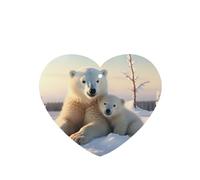 Car Air Fresheners 4 Pcs, Cute Polar Bears Funny Hanging Car Air Fresheners Cute Long Lasting Scented Mirror Hanging Decoration Ornaments Gift Interior Decor Accessories For Men Women