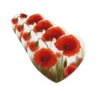 Car Air Fresheners 4 Pcs Hanging Scented Cards for Car Poppy flowers Hanging Air Freshener Fragrance Scented Cards Car Aromatherapy Tablets for Car Lavender Hanging Air Freshener