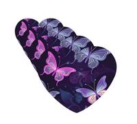 Car Air Fresheners 4 Pcs Hanging Scented Cards Purple Butterfly Car Aromatherapy Tablets Funny Fragrance Hanging Slice Rearview Mirror Pendant for Car Interior Decor Bedroom Bathroom