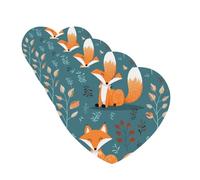 Car Air Fresheners 4Pcs Cartoon Fox Pattern Air Freshener for Women Cute Car Interior Accessories Hanging for Cars Mirror Men
