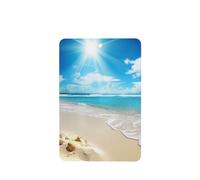Car Air Fresheners 4Pcs Hanging Fragrance Scented Cards Bright Sunshine Summer Beach Long Lasting Aromatherapy Tablets Cute Car Freshener for Wardrobe Bathroom Car Interior Decor