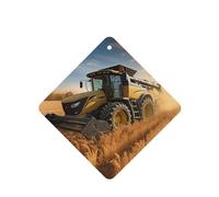 Car Air Fresheners 4Pcs Hanging Fragrance Scented Cards Farm Tractor Harvest Long Lasting Aromatherapy Tablets Cute Car Freshener for Wardrobe Bathroom Car Interior Decor