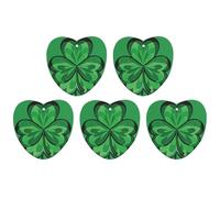 Car Air Fresheners 5 Pcs Hanging Air Freshener Green Shamrock Car Aromatherapy Tablets Wardrobe Pendant Fragrance Scented Cards for Rearview Mirror Bedroom Car Interior Decor