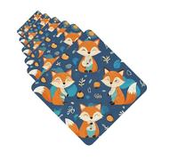 Car Air Fresheners 6 Pcs Hanging Air Freshener for Car Cartoon Fox Pattern Lavender Hanging Scented Cards Aromatherapy Tablets for Car Interior Decor Hanging Air Freshener Car Mirror Decor