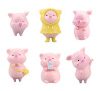 Car Air Fresheners - 6 Pieces Cute Pig Shape Car Vent Air Freshener, Diffusers Vent Clips To Improve Mood And Freshen The, Auto Fragrance Ventt Clip Humidifier For Men Women