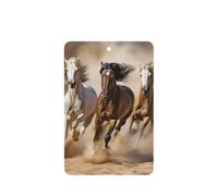 Car Air Fresheners Bulk Rectangle Hanging Car Air Freshener Fragrance Scented Cards Three Running Horses Auto Mirror Pendant Aromatherapy Tablets For Car Home Office Closet Bathroom 40 Pcs