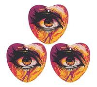 Car Air Fresheners Cards Set of 3 Hanging Scented Cards Car Aromatherapy Tablets Rearview Mirror Pendant Eye Contour Car Fresheners for Car Interior Bathroom Bedroom Shoe Cabinet