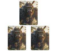 Car Air Fresheners Cards Set of 3 Hanging Scented Cards Car Aromatherapy Tablets Rearview Mirror Pendant Realistic Giant Monkey Car Fresheners for Car Interior Bathroom Bedroom Shoe Cabinet
